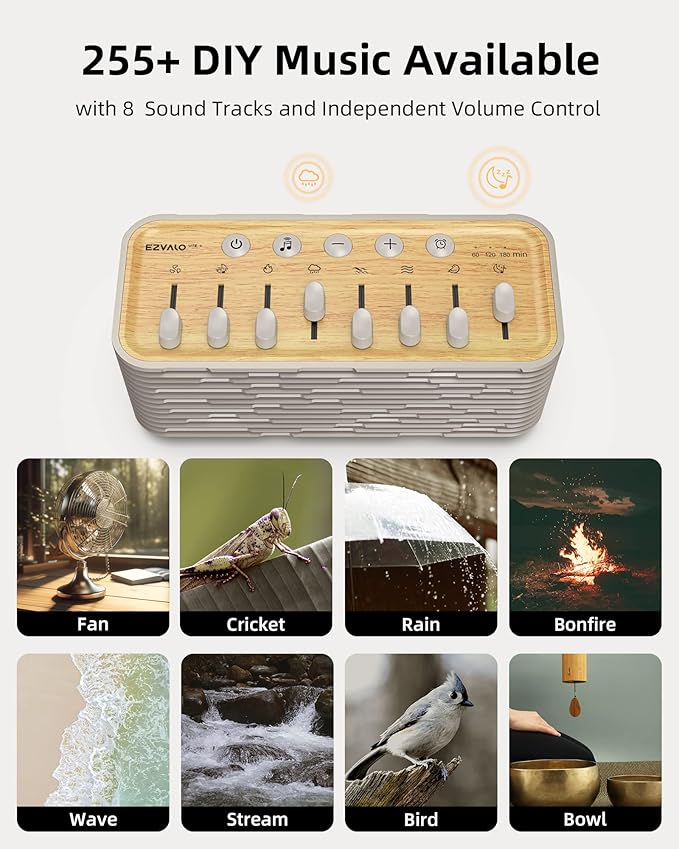 SleepySound White Noise Machine - Portable Sleep & Focus Companion
